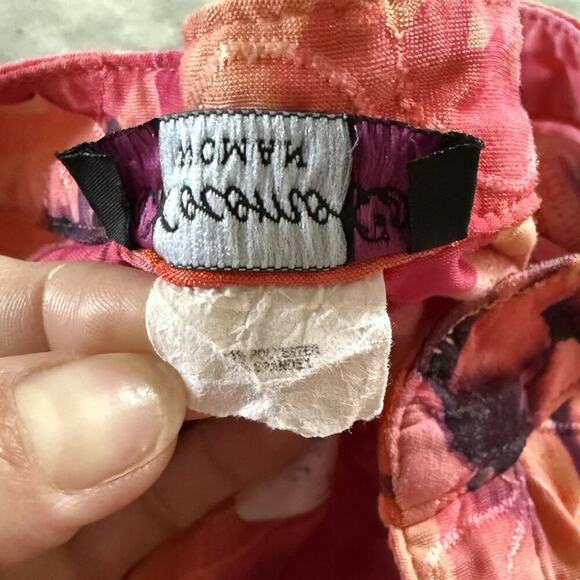 Cocomo Y2K Studded Floral Top 1X Plus Boho Roll Tab Stretchy Abstract Pleated - Picture 5 of 9